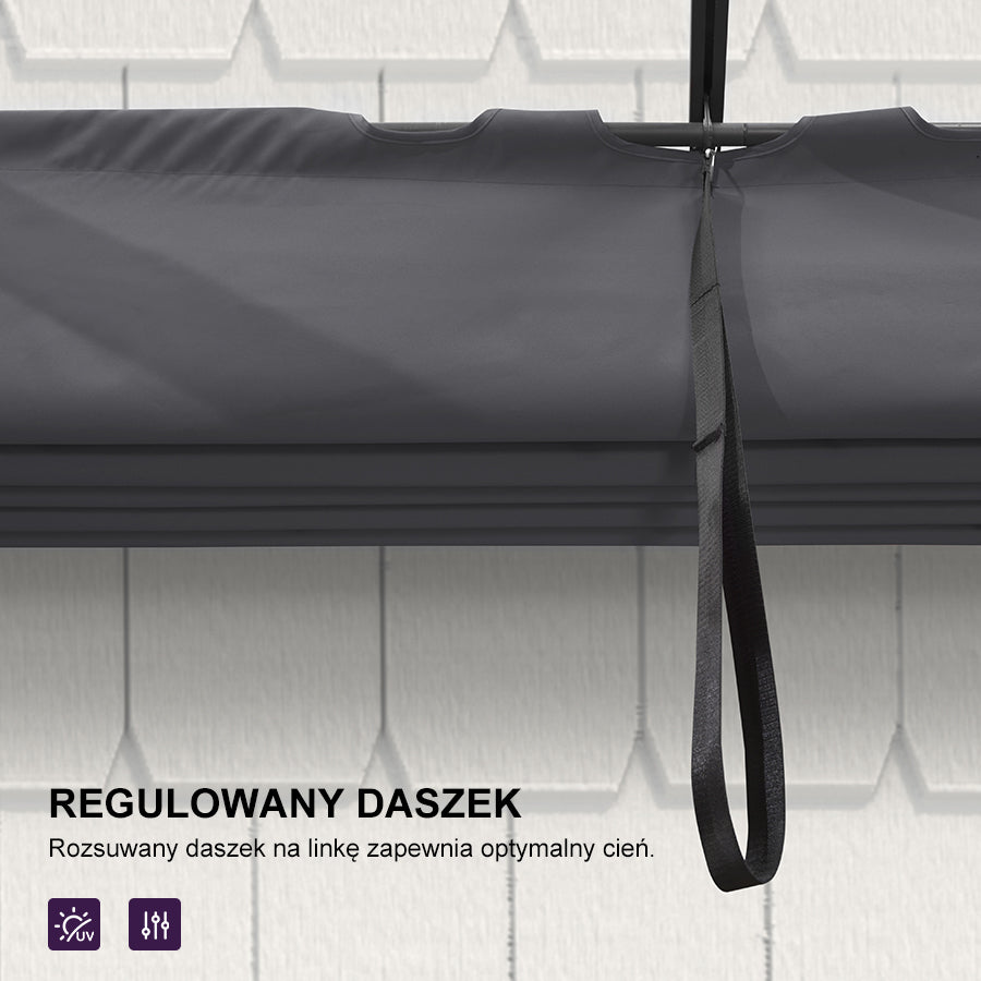 PURPLE LEAF Nowoczesna Pergola Tarasowa Metalowa Zadaszenie Tarasu z Rozsuwanym Dachem Altana Ogrodowa na Taras i do Ogrodu