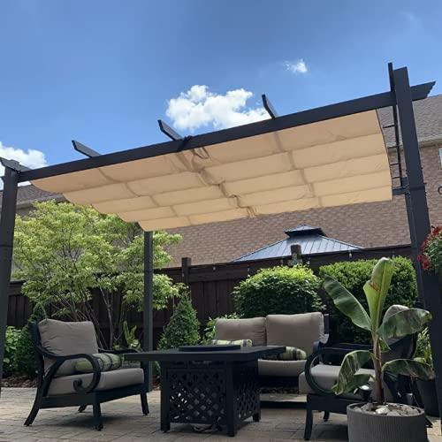 PURPLE LEAF Nowoczesna Pergola Tarasowa Metalowa Zadaszenie Tarasu z Rozsuwanym Dachem Altana Ogrodowa na Taras i do Ogrodu