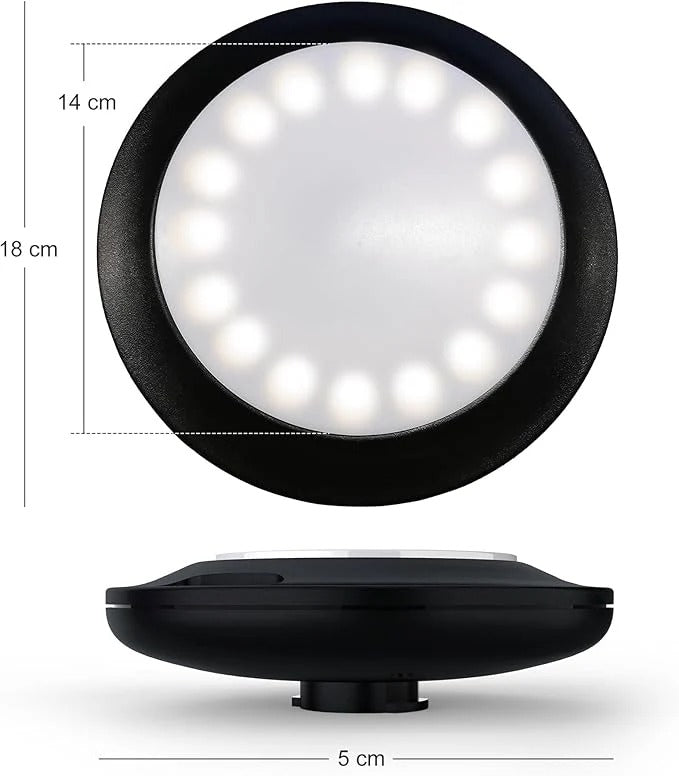 PURPLE LEAF Lampa LED do parasola ogrodowego z pilotem, 12 kolorów i regulowana jasność, do użytku na zewnątrz