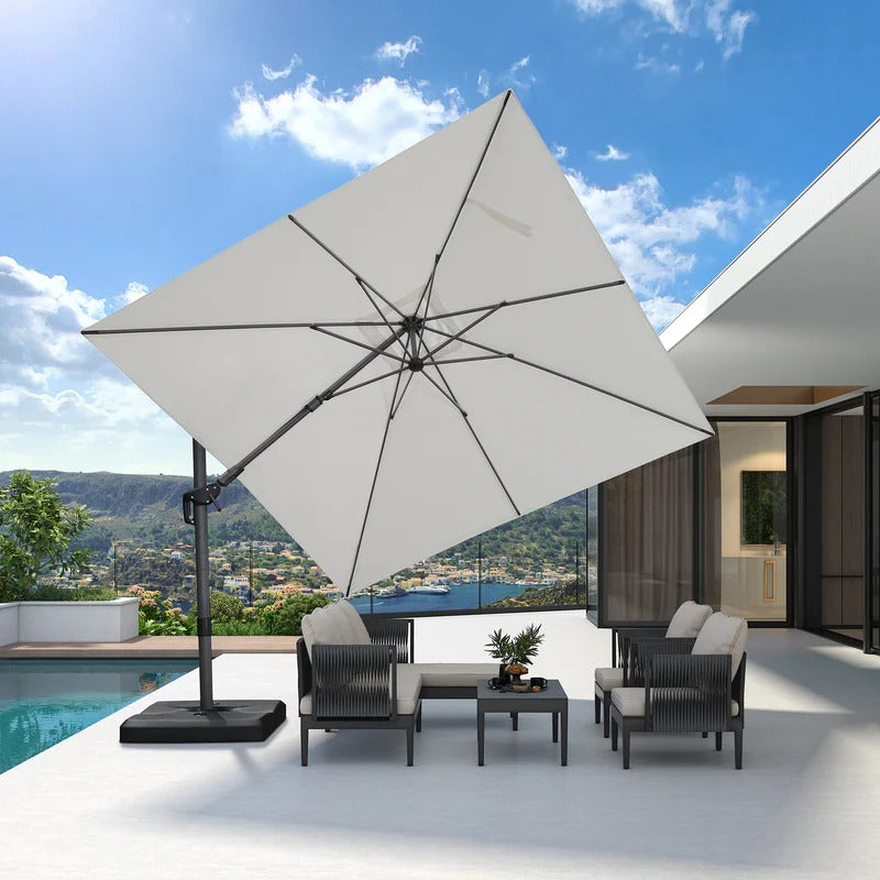 PURPLE LEAF Parasol ogrodowy z bocznym masztem, z bocznym mechanizmem pochylania, kwadratowy i prostokątny, na taras i balkon