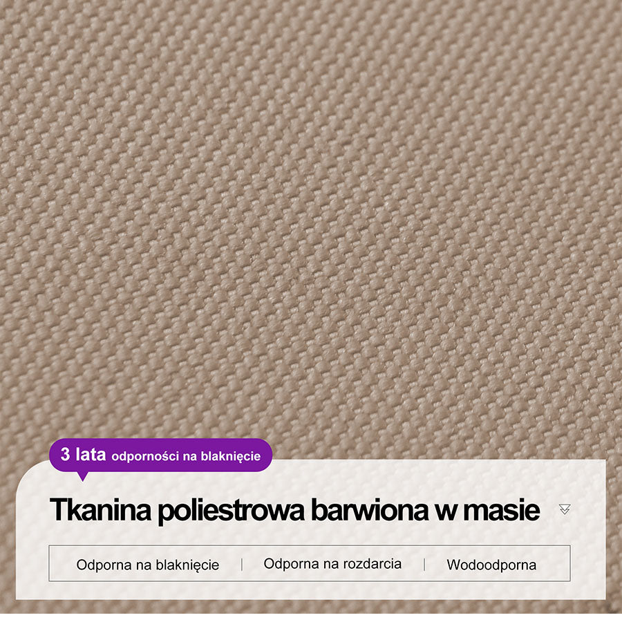 PURPLE LEAF Duży parasol ogrodowy z bocznym masztem, aluminiowy parasol obrotowy 360° z korbą i pedałem nożnym, na taras i balkon