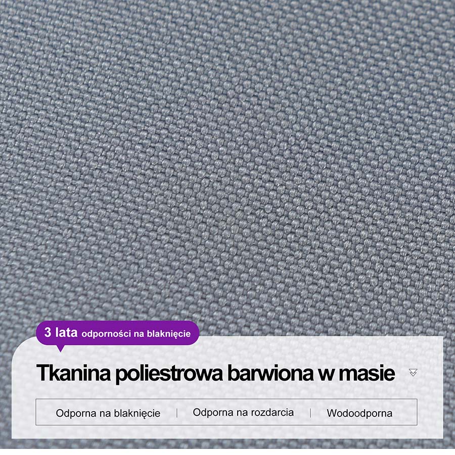 PURPLE LEAF Duży parasol ogrodowy z bocznym masztem, aluminiowy parasol obrotowy 360° z korbą i pedałem nożnym, na taras i balkon
