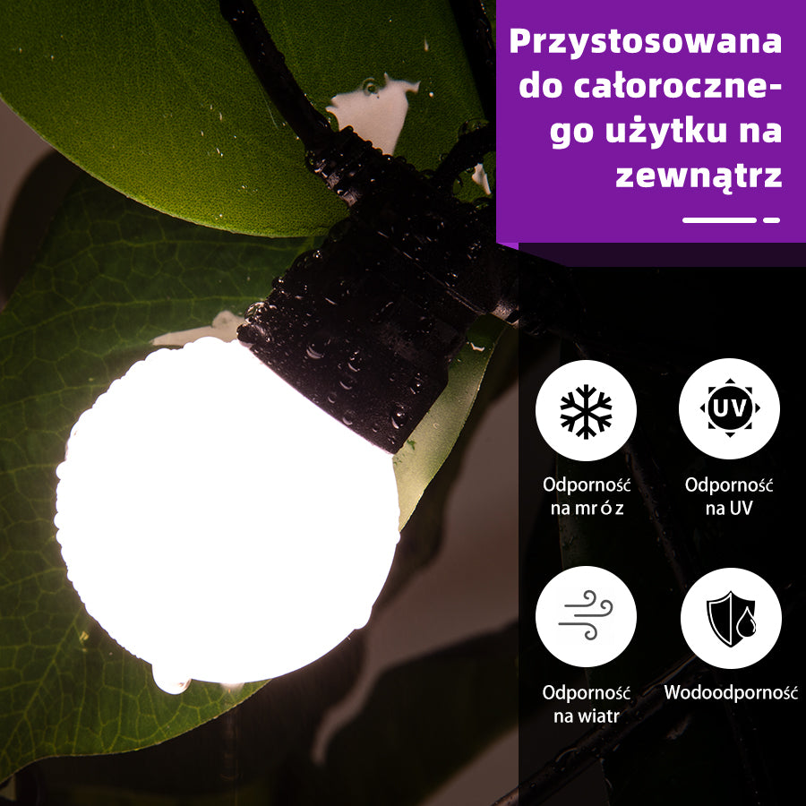 PURPLE LEAF Altana ogrodowa brązowa z mlecznym światło LED, pawilon kompaktowy do małych ogrodów z moskitierą