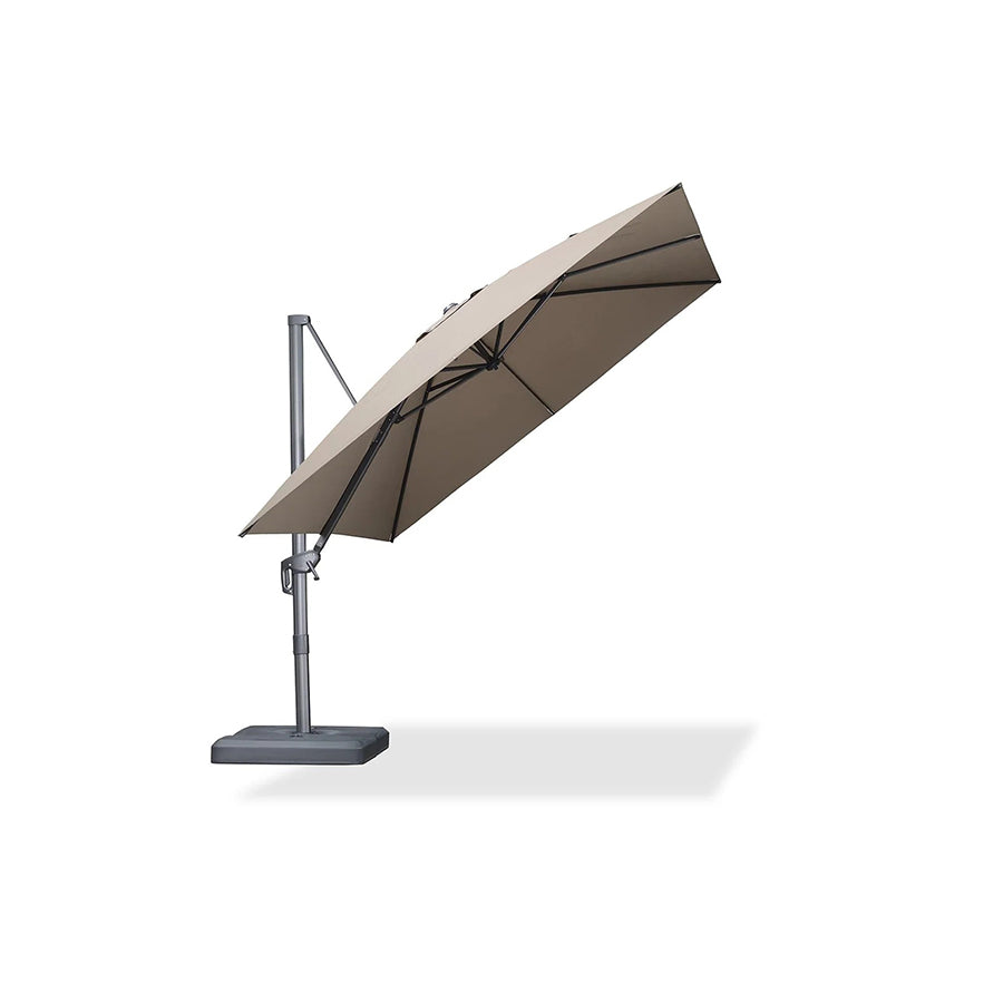 PURPLE LEAF Klasyczny ekologiczny parasol ogrodowy na wysięgniku odporny na blaknięcie