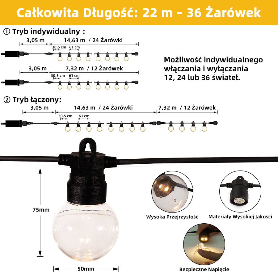 PURPLE LEAF Altana ogrodowa jasnoszara PREMIUM z ciepłym światłem Led, pawilon ogrodowy z moskitierą