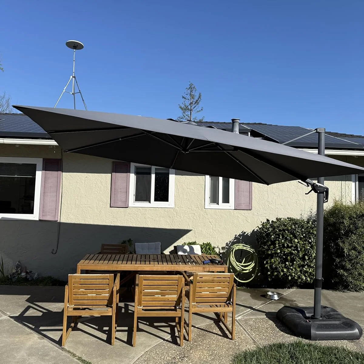 PURPLE LEAF Parasol ogrodowy z bocznym masztem, z bocznym mechanizmem pochylania, kwadratowy i prostokątny, na taras i balkon