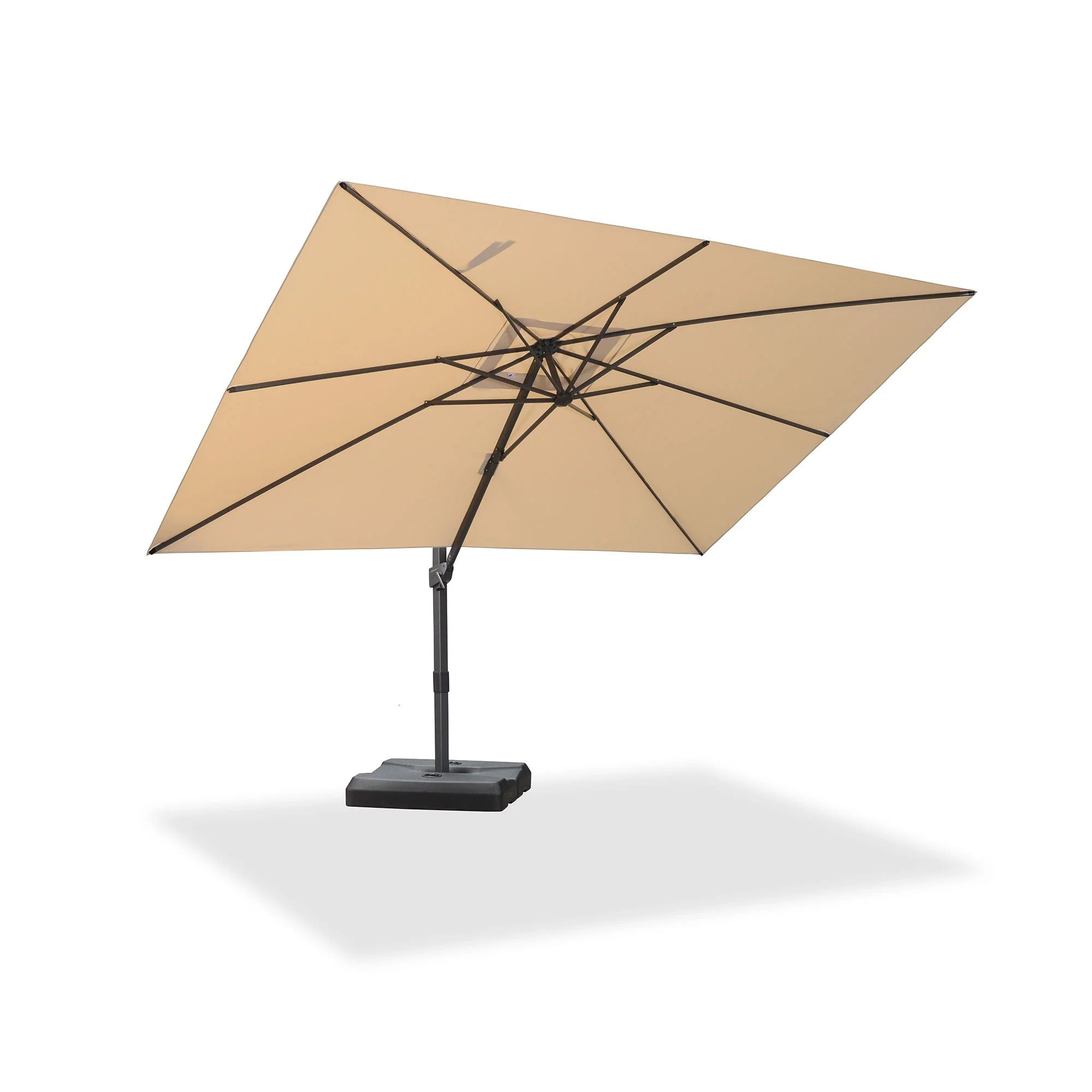 PURPLE LEAF Parasol ogrodowy z bocznym masztem, płynna regulacja nachylenia, aluminiowa konstrukcja