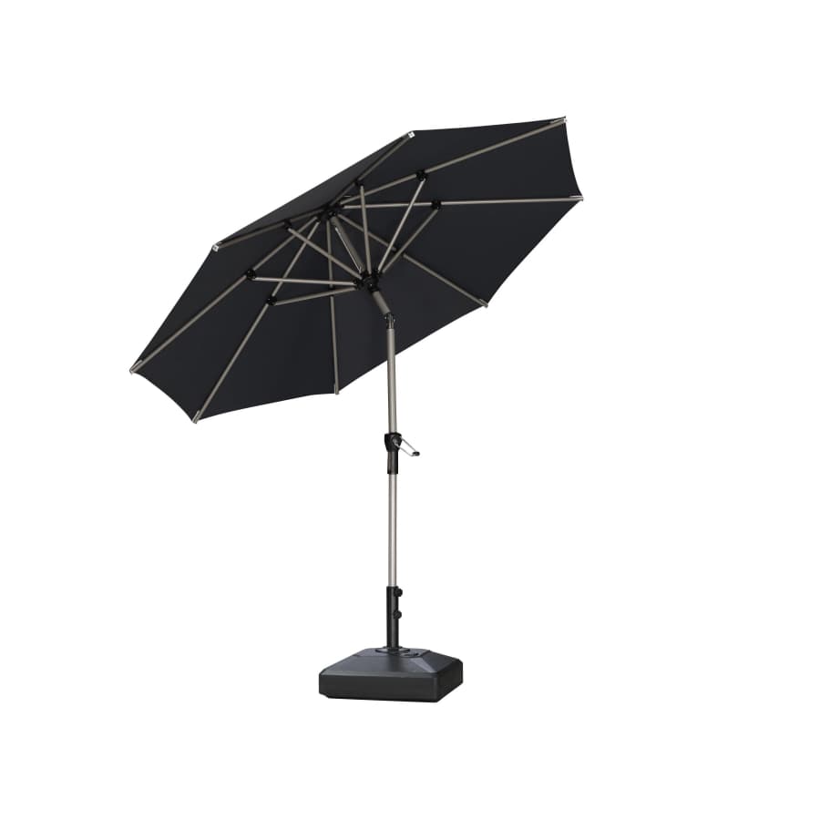 PURPLE LEAF Aluminiowy parasol ogrodowy z centralnym masztem, regulacją nachylenia do 30°, wodoodporny, z ochroną UV, na taras i do stołu ogrodowego