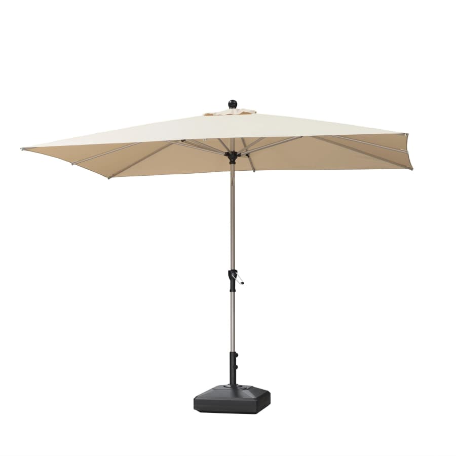 PURPLE LEAF Aluminiowy parasol ogrodowy z centralnym masztem, regulacją nachylenia do 30°, wodoodporny, z ochroną UV, na taras i do stołu ogrodowego