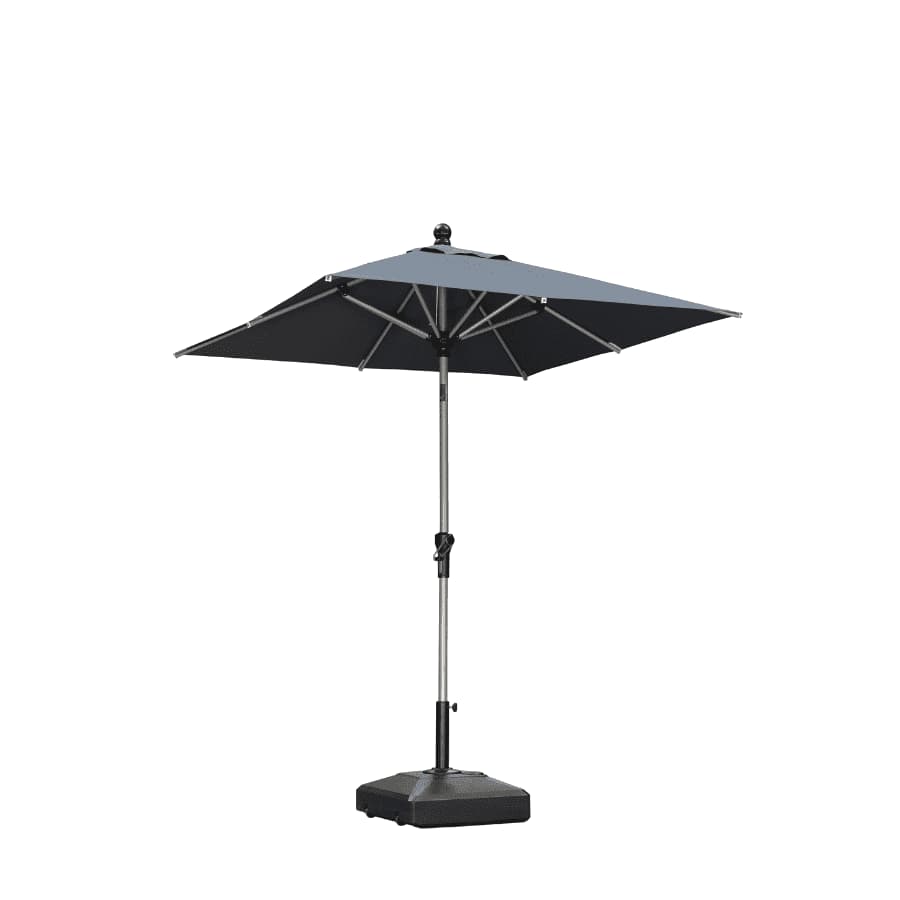 PURPLE LEAF Aluminiowy parasol ogrodowy z centralnym masztem, regulacją nachylenia do 30°, wodoodporny, z ochroną UV, na taras i do stołu ogrodowego